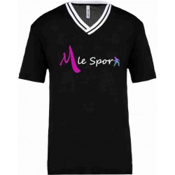 M LE SPORT Tee Shirt University Noir 