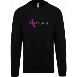 M LE SPORT Sweat Adulte Noir 