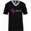 M LE SPORT Tee Shirt University Noir 