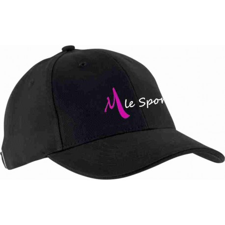 M LE SPORT Casquette Noire 