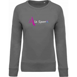 M LE SPORT Sweat Adulte Coton BIO Noir 