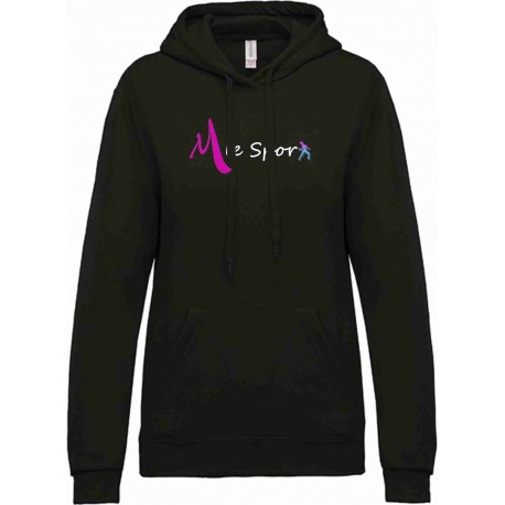 M LE SPORT Sweat Capuche Femme Dark Grey 