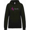 M LE SPORT Sweat Capuche Femme Dark Grey 